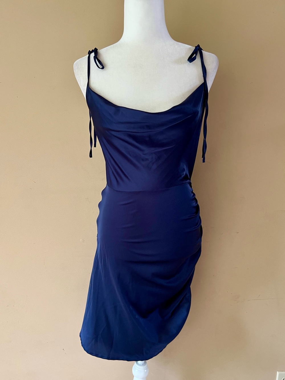 SHEIN Mod Size Medium Navy Blue Sleeveless Dress Party Prom Dress